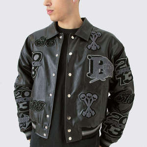 Leather <b>Jacket</b> Premium Fashion <b>Waterproof</b> Breathable <b>Winter</b> Custom Made Mens Womens Wholesale Factory Direct Supply - Product Image 1