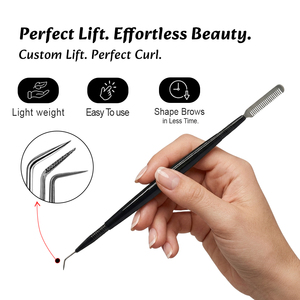 Outils de rehaussement de cils noirs en acier inoxydable de haute qualité, applicateurs personnalisés avec logo, marque privée par Bahasa Pro - Product Image 4
