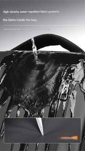 Sac à dos professionnel pour ordinateur portable en polyester enduit PU, antivol, avec rangement sécurisé, pour les détaillants d'accessoires de voyage d'affaires - Product Image 5