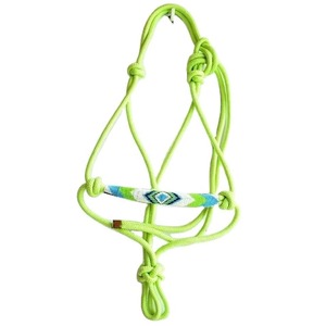 Longe de cheval en nylon 100% de qualité supérieure, avec surpiqûres décoratives, ferrures en laiton, rembourrage doux, pour dressage, endurance et course, Horsekraft - Product Image 3