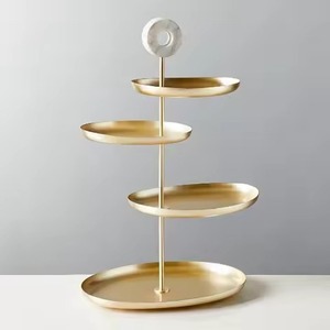 Exclusive Metal 4 Tier Cake Stand Dessert Serving <b>Rack</b> Cake Display Holder Wedding Table Decoration - Product Image 1