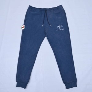 Best Quality Blue Cotton Hooded Tracksuit Full Sleeve Solid Color Casual Autumn Wear Regular Fit Side Pockets Drawstring Closure - Product Image 6