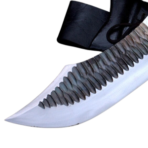 Couteaux de camping Bowie avec longue lame en acier et structure de poignée ergonomique pour équipement de randonnée en plein air et matériel de survie - Product Image 2