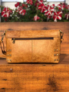 Nuevo bolso de mano de cuero genuino Crunch para mujer, bolso cruzado elegante, superventas, bolsos de cuero de grano completo personalizados - Product Image 5