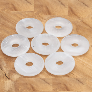 Donuts de Cristal Natural, Donuts de Selenita, Gemas de Cristal, Gemas de Reiki, Donuts Curativos, Ágata, Mayorista - Product Image 3