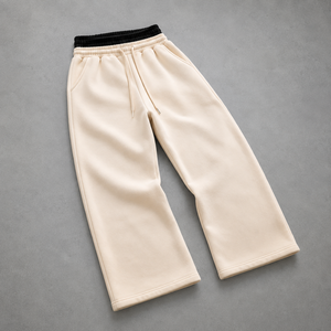 Wholesale heavyweight fleece lined joggers hidden zipper pocket elastic waistband joggers Private Label - Product Image 3