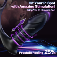 Vibrateur masseur de prostate pour hommes Vente en gros Télécommande Plug Anal Vibrant avec anneau pour bite Juguetes Sexuales