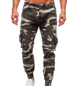 Pantalon cargo camouflage homme style décontracté OEM, 6 poches, coupe slim, respirant, séchage rapide, 100% coton, pantalon tactique pour homme - Product Image 1