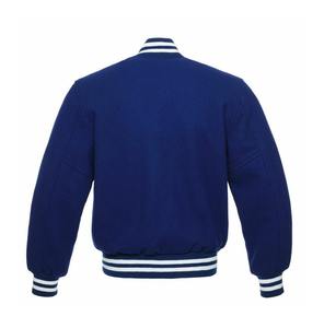Veste universitaire respirante pour hommes, personnalisée en gros, avec broderie chenille et manches en cuir - Product Image 6