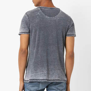 Top Trending Vintage Wash 100% Cotton Heavy Weight Short Sleeve Regular Fit <b>Silk</b> Screen Printed Blank Front Solid Men <b>T</b>-<b>Shirt</b> - Product Image 3