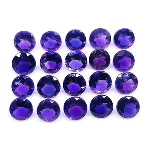 Améthyste naturelle, 5 mm, taille ronde, violet intense, pierres précieuses non traitées, améthyste authentique de haute qualité, lot en vrac à prix avantageux - Product Image 5