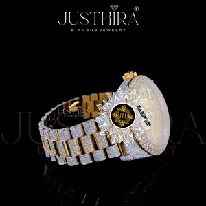 Reloj Deportivo de Moda Hip Hop para Hombre o Mujer, Caja de Aleación, Plata de Ley, Oro, con Incrustaciones de Diamantes Moissanite VVS - Product Image 2