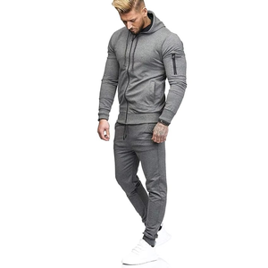 Ensemble de survêtement homme de qualité supérieure, nouvelle collection, 2 pièces, veste à capuche et pantalon, respirant, léger, en Spandex/Polyester, idéal pour le printemps - Product Image 2