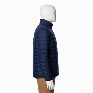 Veste matelassée à capuche bleu marine 2026, épaisse, pour l'hiver, style streetwear, avec fermeture éclair, personnalisable, de qualité, tendance - Product Image 2