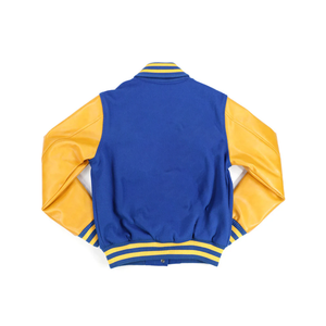 New 2026 SGRho <b>Wool</b> Varsity Jacket Women Stand Collar Chenille Embroidered Greek Letter Logo Jacket Premium College Wear Jacket - Product Image 2