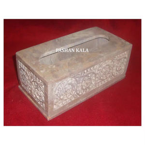 Handmade Natural Soapstone Carving Rectangular Shape Jewelry <b>Storage</b> <b>Boxes</b> For Corporate And Gifting Purpose Best Supplier - Product Image 4