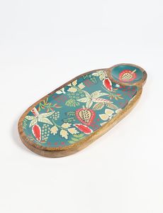 Bandeja Rectangular de Madera para Servir con Acabado de Esmalte Duradero, Ideal para Servir Desayuno, Almuerzo o Cena - Product Image 2