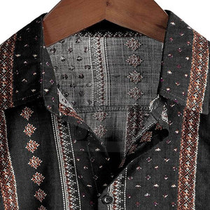 Chemise hawaïenne décontractée pour homme, imprimé tropical, manches courtes, boutonnée, pour l'été, la plage, les vacances, les activités de plein air et les tenues de resort - Product Image 5