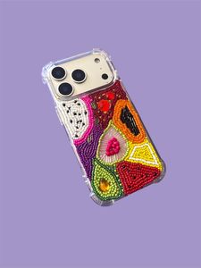 Elegante Cadena para Teléfono con Cuentas de Colores, Diseño de Patrón, Correa Móvil Hecha a Mano, Soporte para Logotipo Personalizado - Product Image 3