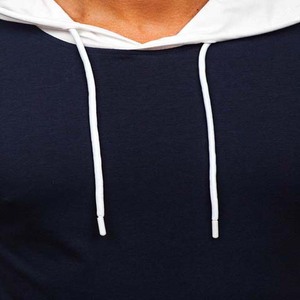 Sudadera con Capucha para Hombre, Sudadera Deportiva Informal para Gimnasio, Camiseta con Capucha de Excelente Calidad, Color Azul Marino, MOQ Bajo - Product Image 4