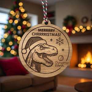 Ornements de Noël en bois de luxe faits à la main, décorations de fêtes modernes personnalisées, décorations de Noël pour la maison, cadeau - Product Image 1