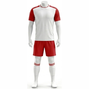 New Customized Soccer Uniforms Custom Designed Men's Full Soccer Uniforms Kit Solid Color Football Uniforms with OEM Service - Product Image 1