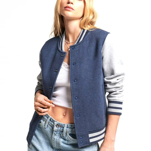 High Quality Sporty Men's Letterman <b>Jacket</b> with O-Neck Collar Front Logo Wholesale Pakistan Varsity <b>Jacket</b> Good Design Varsity - Product Image 1