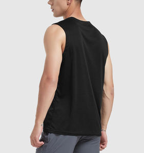 Camiseta sin Costuras para Maratón para Hombre, Ligera, Transpirable, de Poliéster, con Tirantes, de Buena Calidad, para Gimnasio y Deportes - Product Image 5