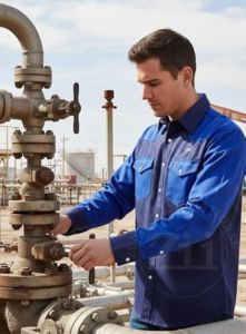 Camisa Ignífuga de Algodón NFPA 2112 FR, Ropa de Trabajo Ignífuga para Soldadura, Ropa de Soldador de Manga Larga, Paquete de Respirador ZUNEZI - Product Image 3