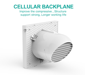 Couvercle <span class=keywords><strong>de</strong></span> ventilation à persiennes 8 pouces et ventilateur d'extraction <span class=keywords><strong>de</strong></span> <span class=keywords><strong>salle</strong></span> <span class=keywords><strong>de</strong></span> <span class=keywords><strong>bain</strong></span> blanc pour une ventilation murale bon marché - Product Image 4