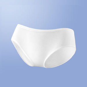 Braguitas de Algodón Blancas para Mujer, Ropa Interior de Jersey Transpirable, Ajuste Sin Costuras, Grosor Estándar, Lavables a Máquina - Product Image 1