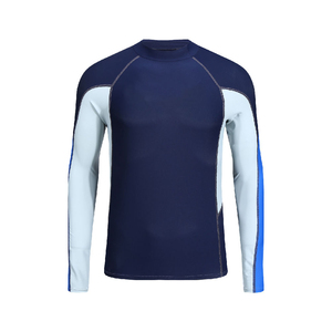 ชุดป้องกันผดผื่นสำหรับผู้ชายผ้าไนลอนสแปนเด็กซ์แขนยาวชุดป้องกันผดผื่นกันแดดงานตามสั่ง - Product Image 6