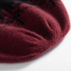 Bonnet en laine mélangée de haute qualité avec nœuds camouflage pour femme – Tendance, tricoté, doux et chaud pour l'extérieur et la plage - Product Image 6