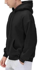 Nueva Sudadera con Capucha para Hombre, Elegante, 100% Algodón, Forrada, Manga Larga, Cuello Caído, Color Sólido, Cómoda, Tallas Grandes, Personalizable - Product Image 4