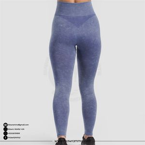 กางเกงเลกกิ้งโยคะเอวสูงสำหรับผู้หญิงมาวร่า กางเกงยิมเนื้อผ้ายืดได้ 4 ทิศทาง กางเกงเลกกิ้งออกกำลังกายผ้ายืดสแปนเด็กซ์ กระชับหน้าท้อง ป้องกันการโป๊ยืดขณะสควอท - Product Image 4