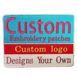 Faible MOQ, Haute Qualité, Nouveaux Patchs Brodés 2026, Respirants, Couleur Unie, Taille Personnalisée, Tissu Sergé, OEM - Product Image 2