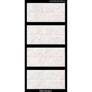 300x600mm 30x60cm 12x24 Digital Embossed Ceramic Glazed Printed <b>Elevation</b> Wall Tiles for Interior Exterior Walls Porcelain - Product Image 4