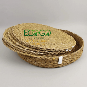 Modern Sedge Fiber Braided <b>Table</b> <b>Coasters</b> and Accent Flooring Carpets Decorative Placemats and Area Rugs - Product Image 4