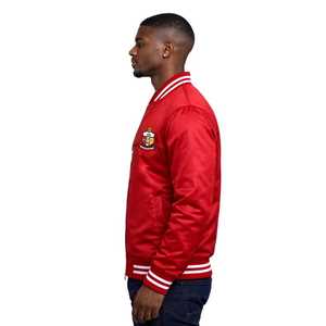 Chaqueta Bomber Varsity de Invierno para Hombre, Personalizada al por Mayor, de Alta Calidad, Estilo Letterman, 100% Satén, 2026 - Product Image 6