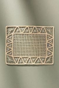 Mantel individual rectangular de palma Iraca de alta calidad, hecho a mano, con diseño tropical, para decoración de comedor, hotel, salón o banquetes. - Product Image 3