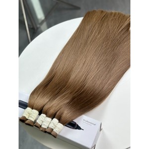Extensiones de Cabello Humano Virgen Vietnamita Liso Extremo Marrón Medio, Doble Trama, al por Mayor para Trenzas - Product Image 5