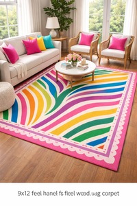 Modern Abstract <b>Rainbow</b> Wave <b>Rug</b> Colorful Living Room Carpet Soft Plush Area <b>Rug</b> Decorative Home Floor Luxury Designer <b>Rugs</b> - Product Image 4