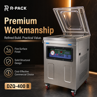 Machine d'emballage sous vide DZQ-400 avec barre de scellage de 400 mm et aspiration d'air pour la conservation de la viande crue dans les restaurants