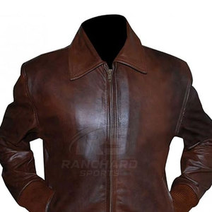 Everyday <b>Mens</b> Leather Bomber <b>Jacket</b> <b>Smart</b> Warm Casual Look Luxury <b>Mens</b> Leather Bomber <b>Jacket</b> Soft Lining Modern Winter Fashion - Product Image 4