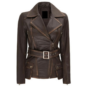 Veste en cuir véritable, veste en cuir de vachette pour femmes, nouvelle collection, prix de gros avantageux, veste en cuir véritable - Product Image 2