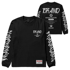 Fournisseur en gros de sweat-shirts à col rond personnalisés, décontractés, légers, en tissu éponge, avec impression graphique gothique en sérigraphie, 100% coton, pull-over - Product Image 1