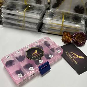 Mix Size <b>Lash</b> Trays 3D-20D Premium <b>Premade</b> <b>Lash</b> Fans Natural Long CC/DD/LD/M Curl Custom Logo Eco Box Wholesale Korean PBT - Product Image 5