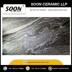 Îlot de cuisine contemporain en quartzite, motif veiné noir, surface en pierre naturelle durable, anti-corrosion, résistant à l'eau - Product Image 4