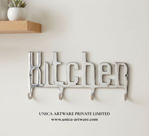 High on Demand Metal Wall <b>Hooks</b> <b>Kitchen</b> Word Design Decorative Hanging Rack for Cups Keys & <b>Kitchen</b> Organizer for Export - Product Image 1