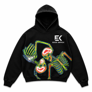 Sudadera con Capucha Oversize con Estampado Gráfico, Unisex, de Tejido Grueso - Product Image 1